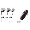 AGXGOLF GIRLS LEFT HAND STARTER MAGNUM GOLF CLUB SET wDRIVER+IRONS+PUTTER - OPTIONAL BOYS STAND BAG ! BUILT in the USA !